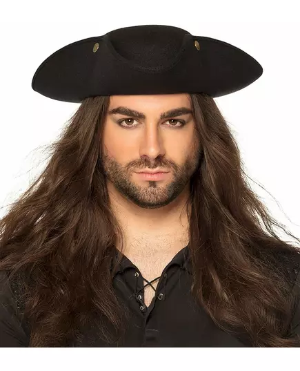 Voksen svart tricorn
