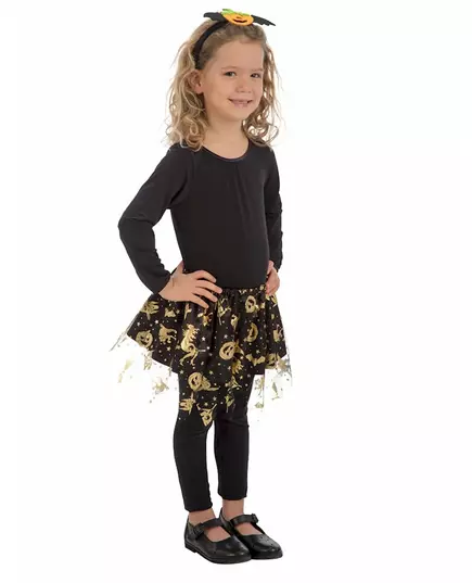Black and gold Halloween tutu for girls