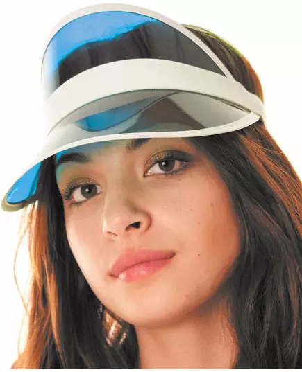 Adult blue poker visor