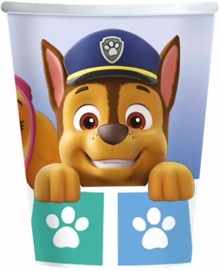 8 Paw Patrol-papirkopper 250 ml