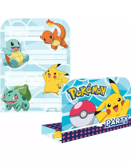 8 Pokémon-invitasjoner og konvolutter