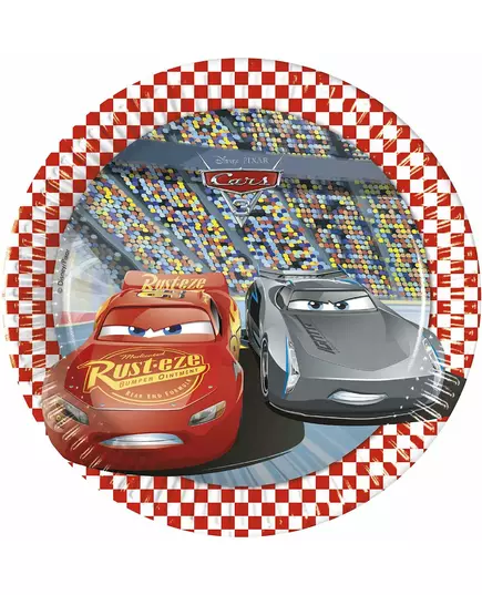 8 Small Cars 3 Paper Plates 20 cm