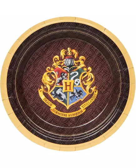 8 Small Harry Potter Paper Plates 18 cm