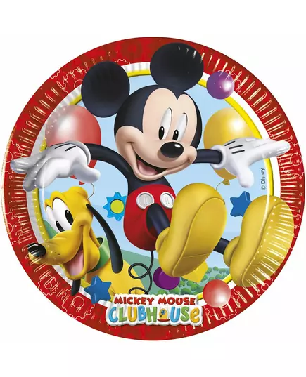 8 Small Mickey Mouse Paper Plates 20 cm