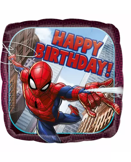 Spider-man Happy Birthday square foil balloon43 cm