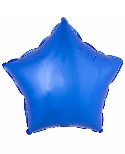 Blå stjernefolieballong 45 cm