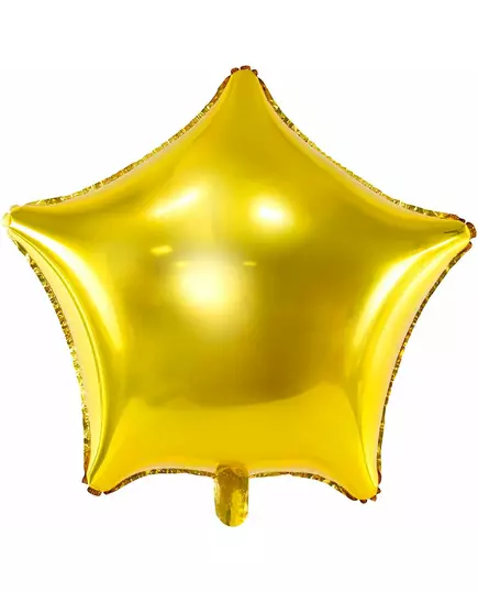 70 cm folieballong med gullstjerne