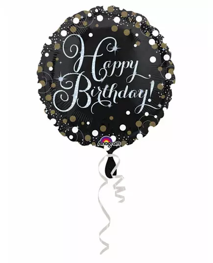 Sparkling Happy Birthday Foil Balloon 45cm