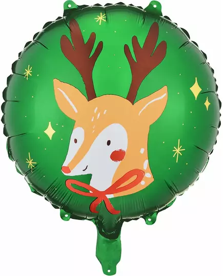 Julenissens reinsdyrfolieballong 45 cm