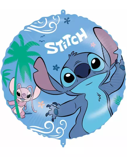 Stitch rund folieballong 46 cm