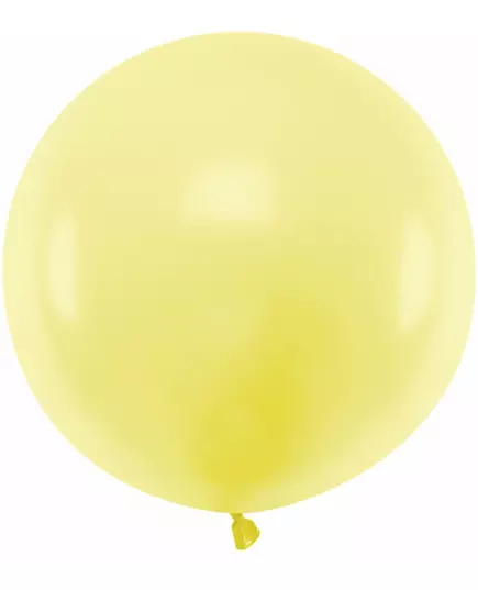 Kjempestor gul lateksballong 60 cm