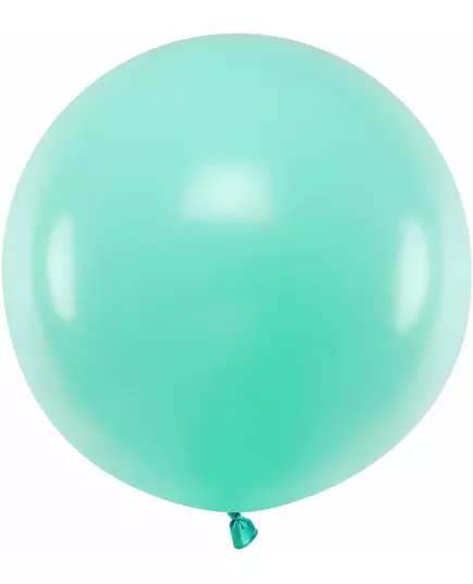 Giant mint latex balloon 60 cm