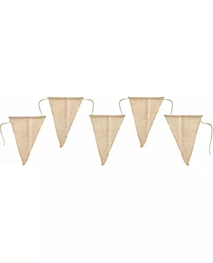 3m jute bunting garland
