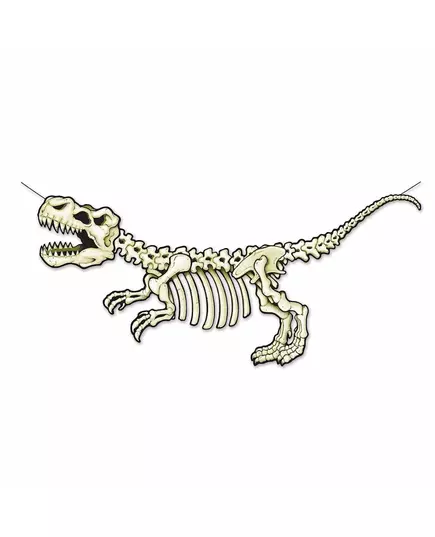 Dinosaurskjelett pappbanner 71 x 152 cm