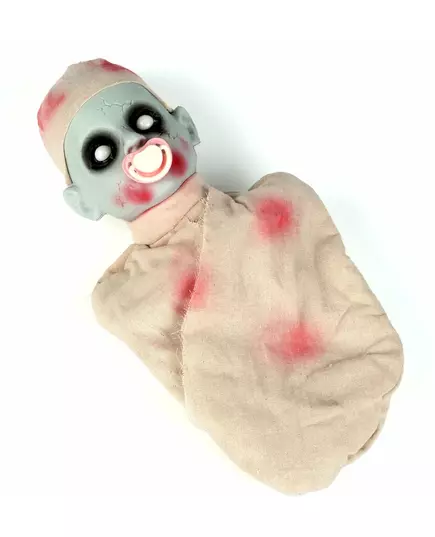 Blodig zombiebaby med lys og lyd 50 cm