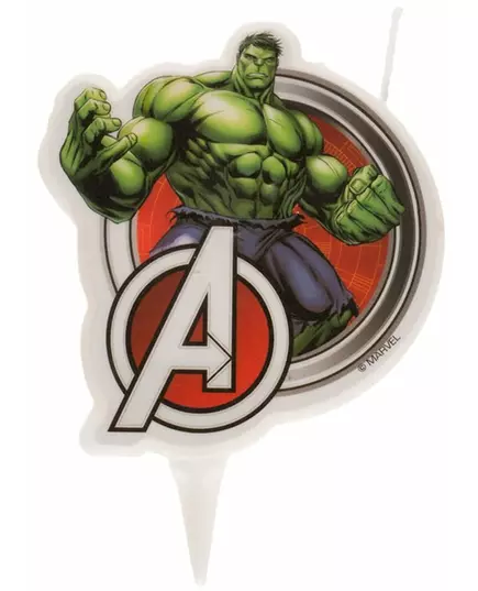 Hulk Avengers Bursdagslys 7,5 cm