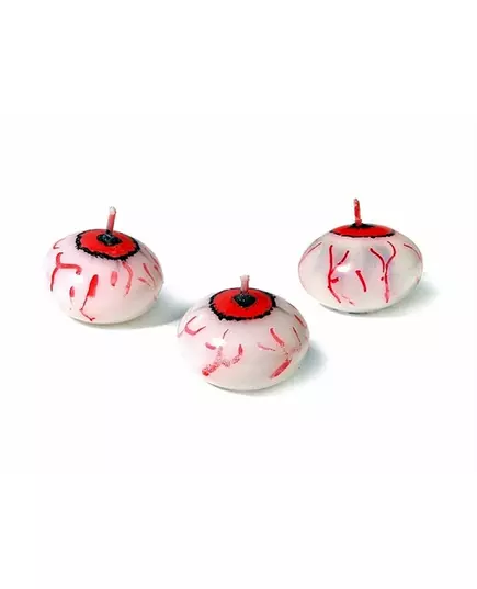 Halloween flytende lys med blodig øye 4 cm