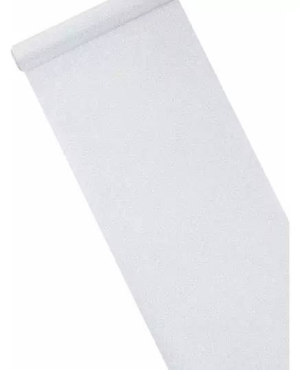 Silver sequin table runner 28cm x 5m