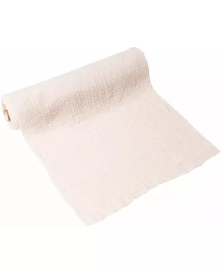 Bordløper i kremfarget bomullsgase 30 cm x 3 m