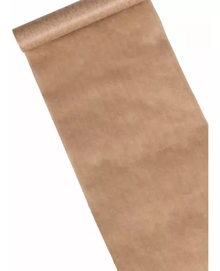 Ikke-vevd bordløper med naturlig bomullseffekt 28 cm x 5 m