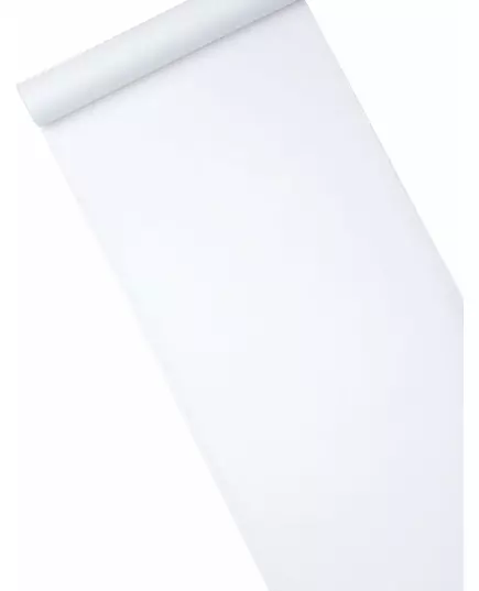 Hvit non-woven bordløper 29 cm x 10 m