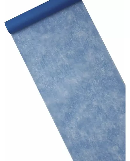 Marineblå non-woven bordløper 29 cm x 10 m