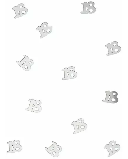 Wooden table confetti 18 silver 10 gr