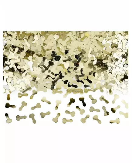 Metallisk gullfarget hanebordkonfetti 30g