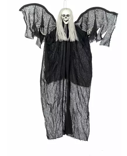 Hanging decoration black angel of death luminous 110 cm
