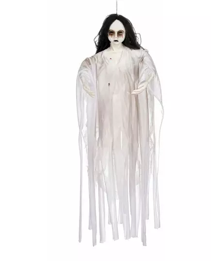 90 cm Halloween lysende hvit dame hengende dekorasjon