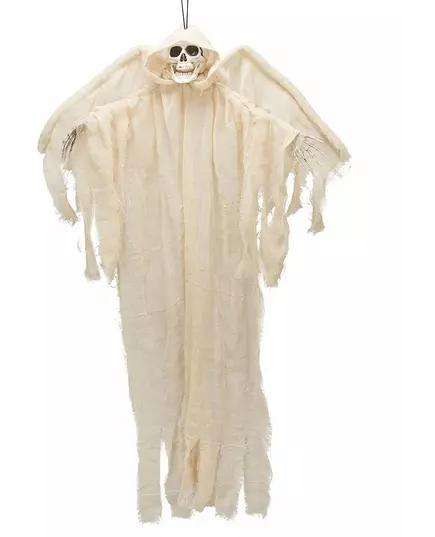 White skeleton angel hanging decoration 110cm