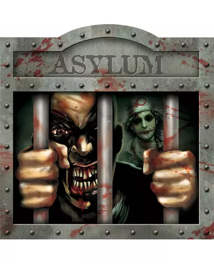 Halloween asylum wall decoration