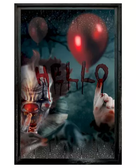Bloody killer window decoration 80 x 120 cm