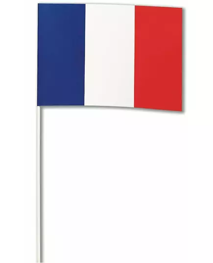 Frankrike papirflagg 14 x 21 cm