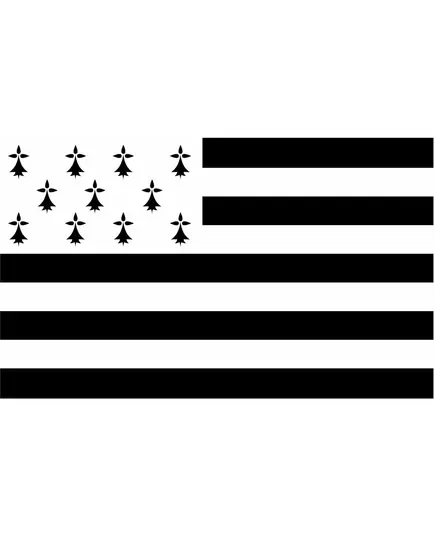 Brittany supporter flag 150 x 90 cm
