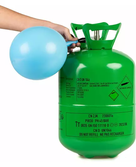Large helium bottle for up to 50 balloons