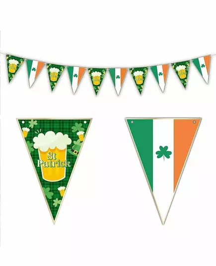 St. Patricks dag ølvimpel Girlander 3m