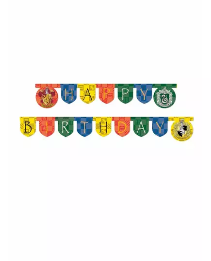 Happy Birthday Harry Potter cardboard garland 2 m