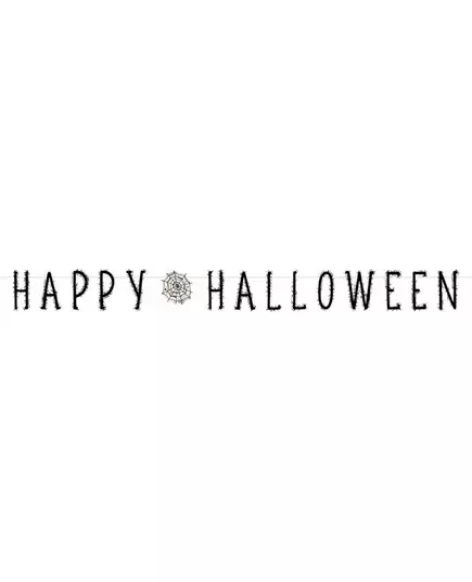Happy Halloween spider web garland 180 cm