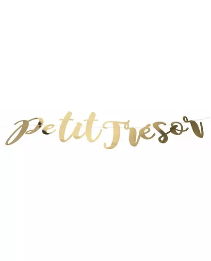 Little Treasure Garland with Metallic Gold Letters 120 cm