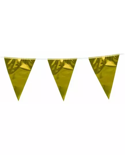 10m Gold Pennant Garlands