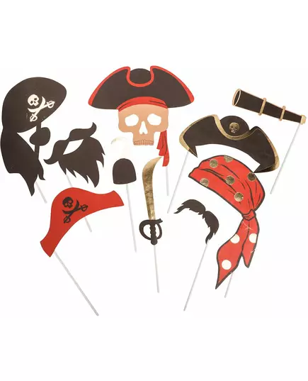 10-piece pirate photobooth kit