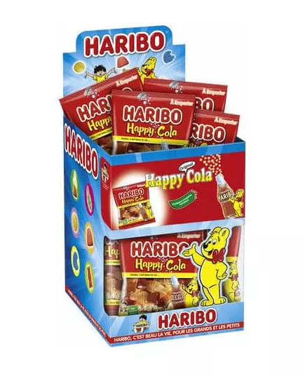 Minipose med Haribo Happy Cola-godteri