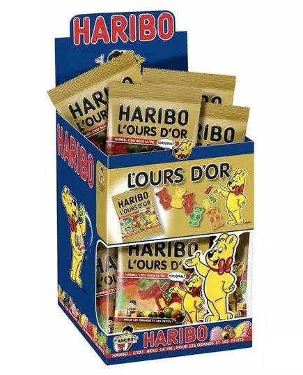 Mini bag of Haribo golden bear candies