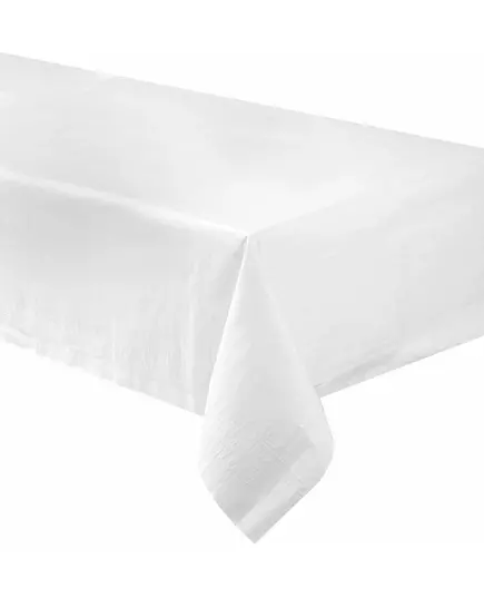 White lined paper tablecloth 137 x 274 cm