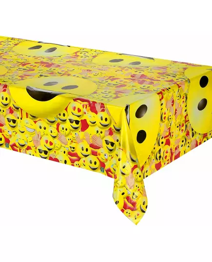 Imoji plastic tablecloth 180 x 120 cm