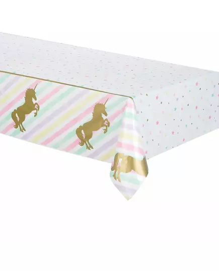 Enhjørning plastduk 137 x 259 cm