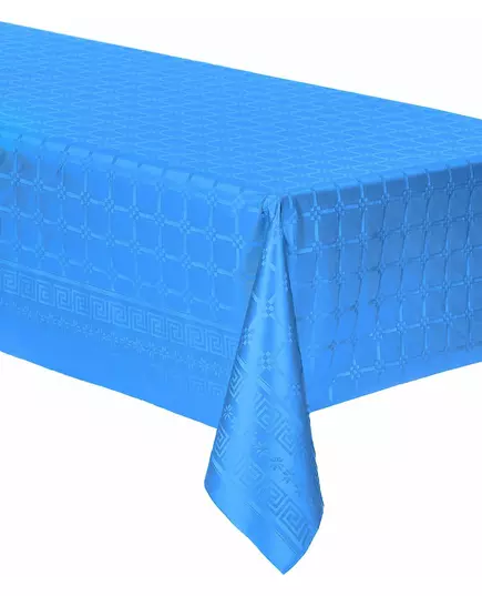 Blue damask paper roll tablecloth 6 m