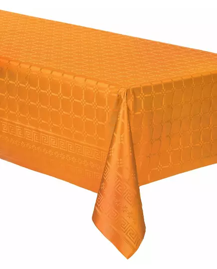 Oransje damaskpapirduk 6 m