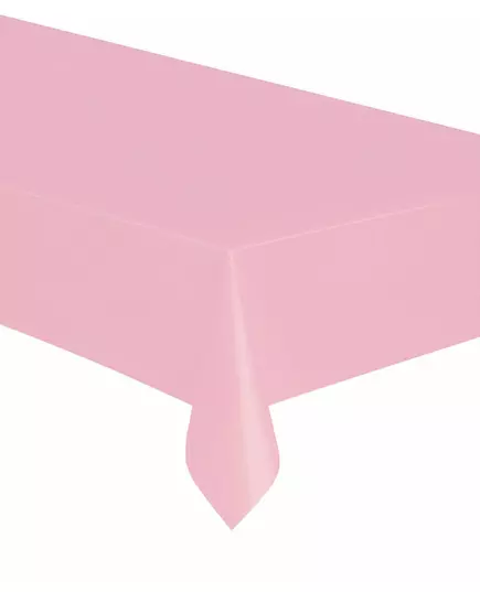 Rektangulær lyserosa plastduk 137 x 274 cm